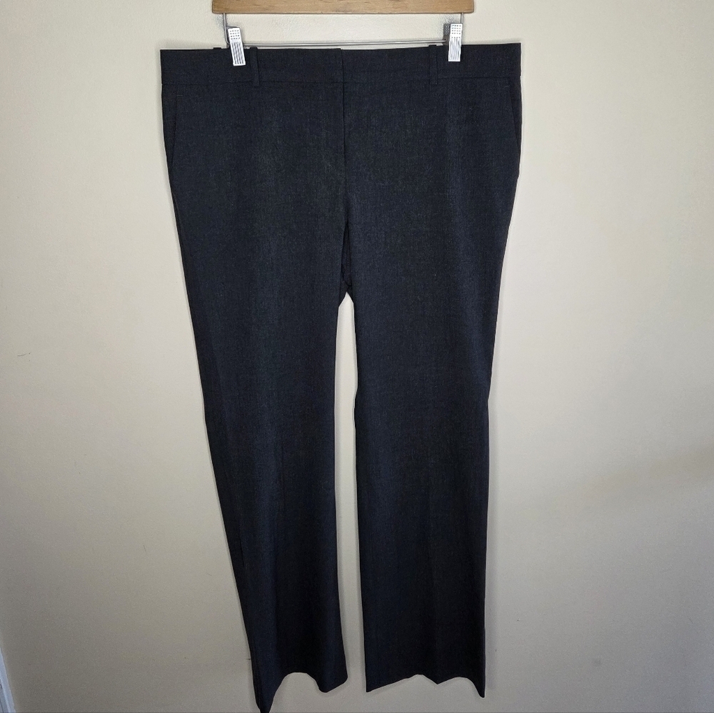 Ann Taylor | Devin Fit Dark Charcoal Gray Dress Pants Size 14 Work Office